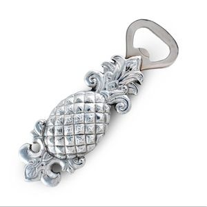 NWB Arthur Court Silver Colored Pineapple Bottle Opener Tropical